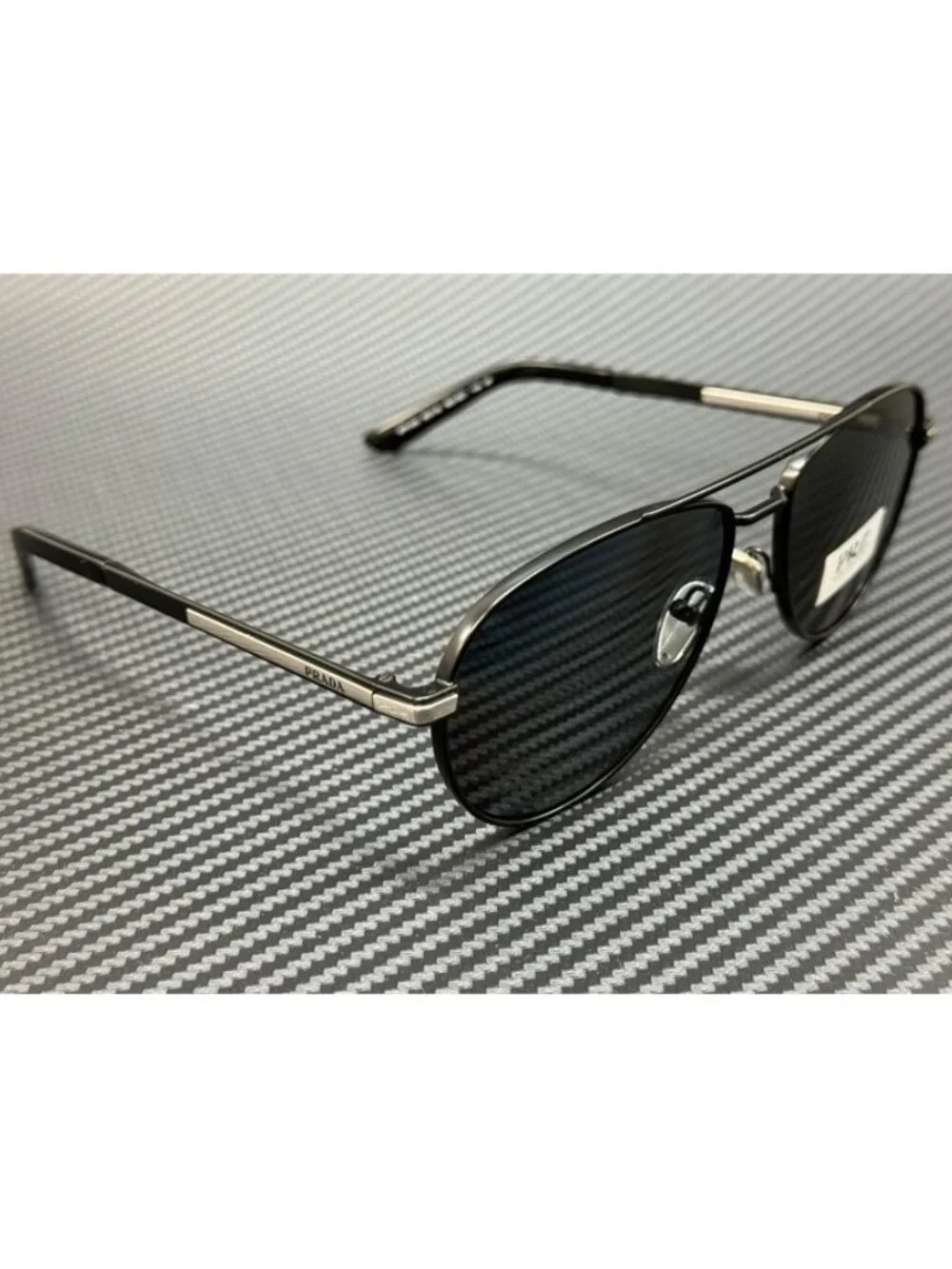 New PRADA Men Matte Black Sunglasses 60-16-145